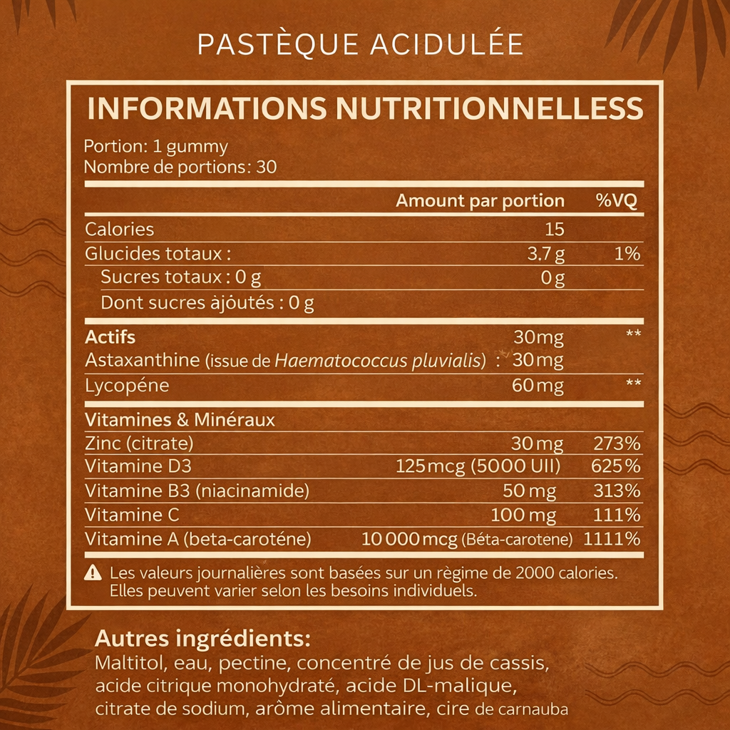 Gummies Bronzantes Naturelles - 30 Gummies